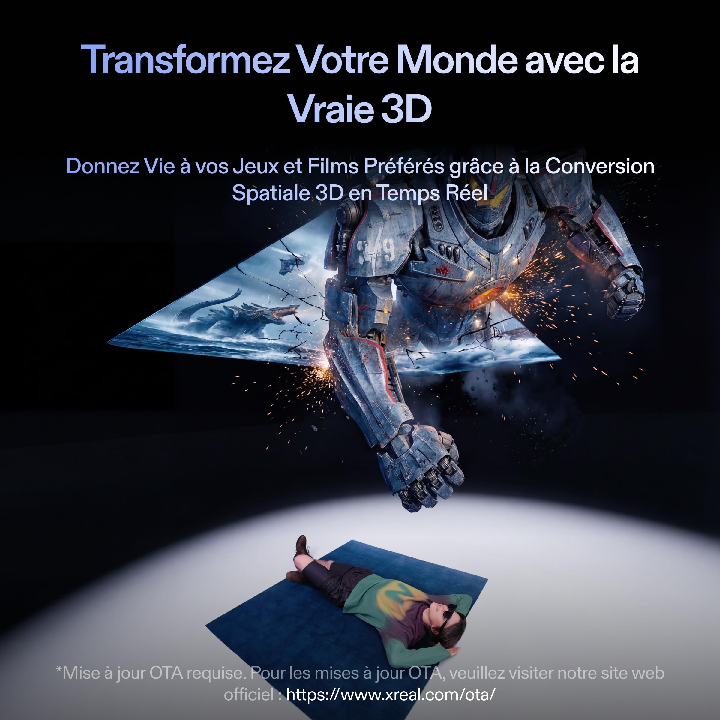xreal-one-pro-lunettes-ar-puce-x1-cran-171-120hz-57-3dof-6dof-son-bose image 3