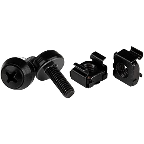 startech-com-kit-50-vis-m6-12-mm-et-crous-cage-trou-carr-outil-noir image 8