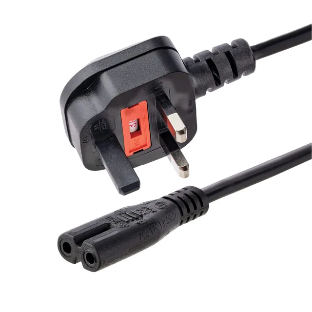 startech-com-c-ble-alimentation-portable-ru-bs-1363-vers-c7-1m-noir-pxtnb2suk1m image 1