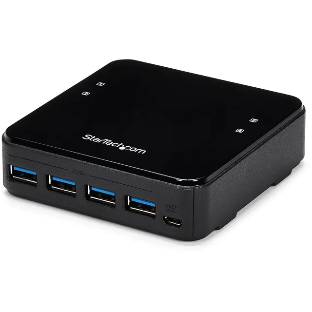 startech-com-hbs304a24a-switch-partage-usb-3-0-4x4-5-gbps-aliment image 1