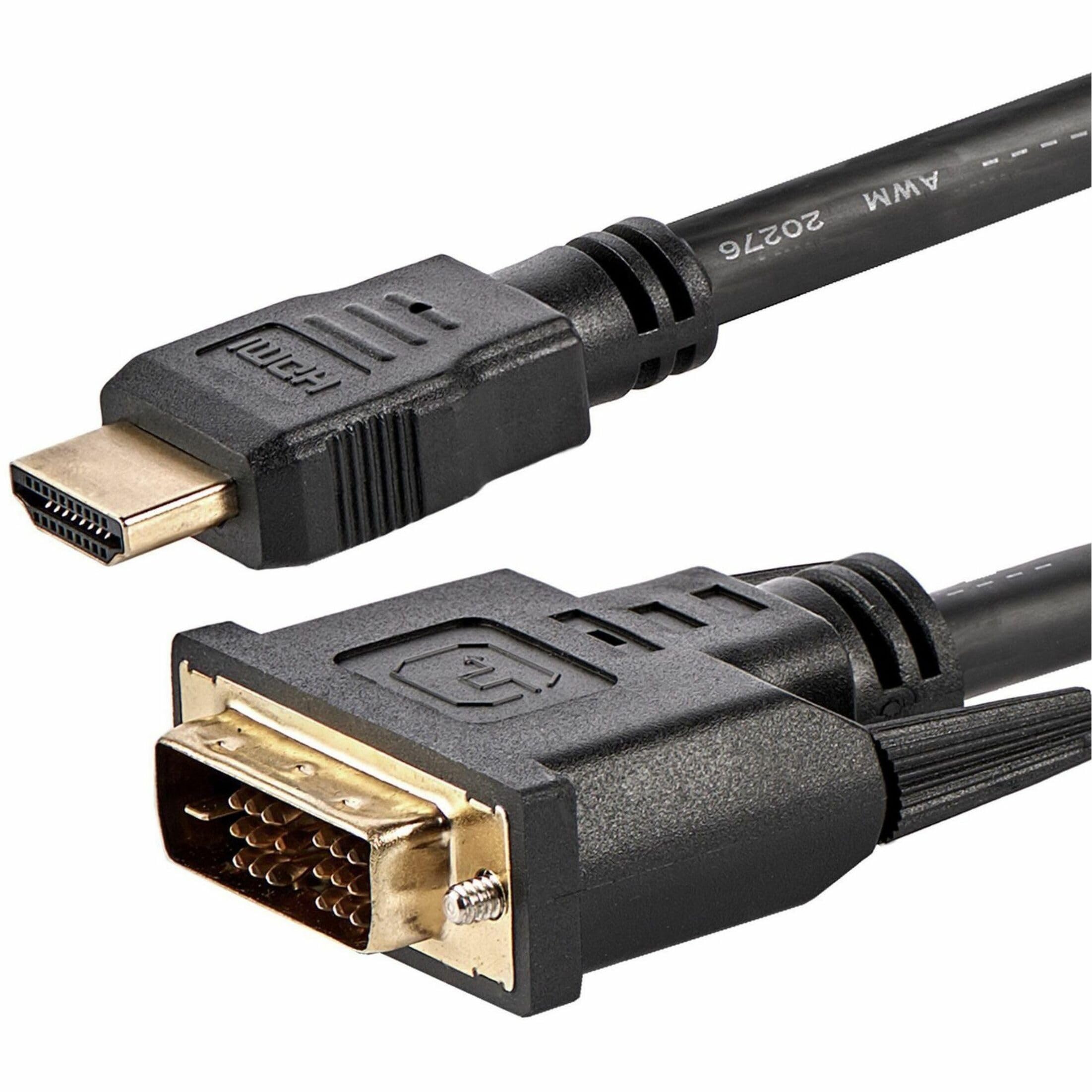 startech-com-hdmidvimm6-c-ble-hdmi-vers-dvi-d-m-m-1-8-m image 1