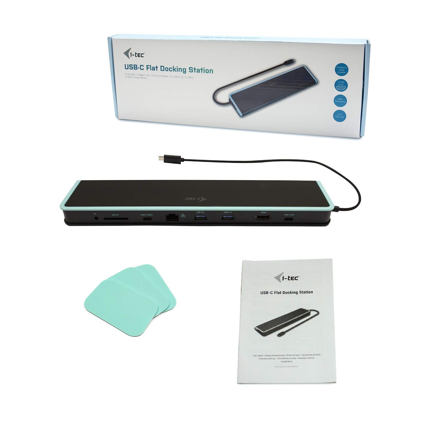 i-tec-station-d-accueil-usb-c-4k-m-tal-low-profile-hdmi-displayport-vga-ethernet image 4