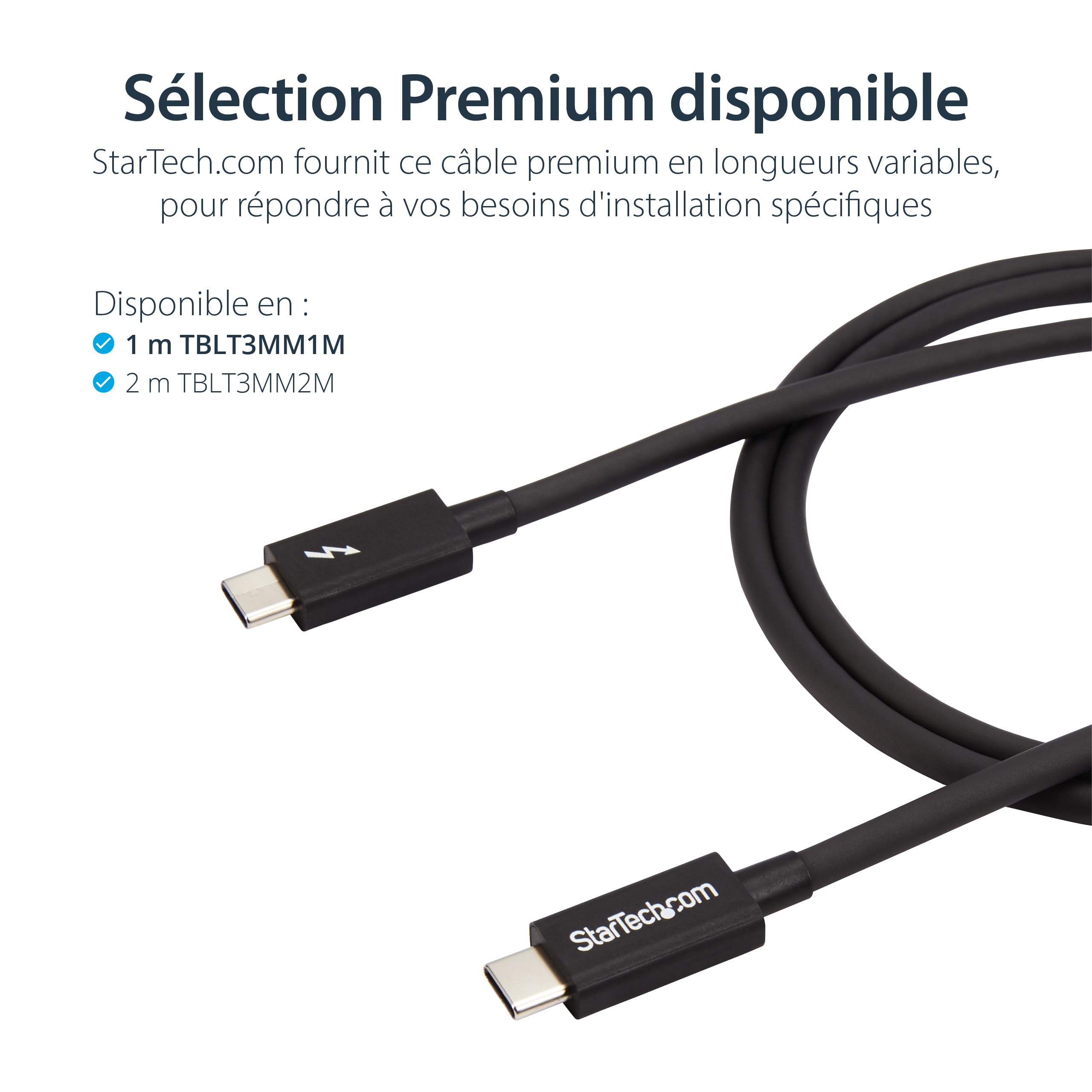 startech-com-tblt3mm1m-c-ble-thunderbolt-3-passif-1-m-20-gbps-100w-pd-4k-noir image 4
