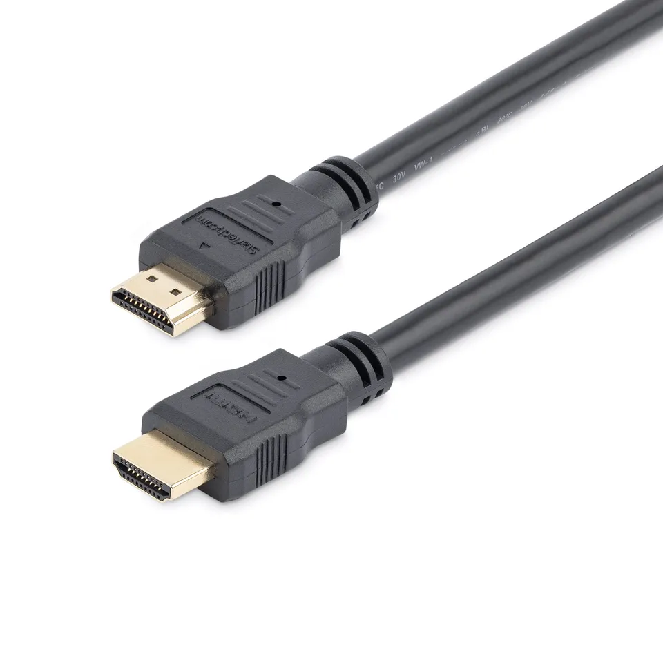 startech-com-hdmm30cm-c-ble-hdmi-court-30-cm-4k-30-hz-m-le-m-le-noir image 1