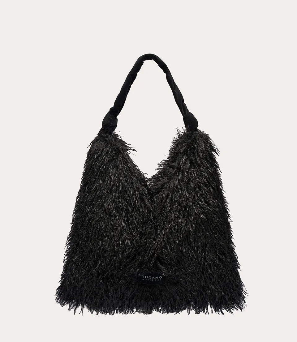 tucano-mongolian-sac-cabas-fausse-fourrure-poils-longs image 1