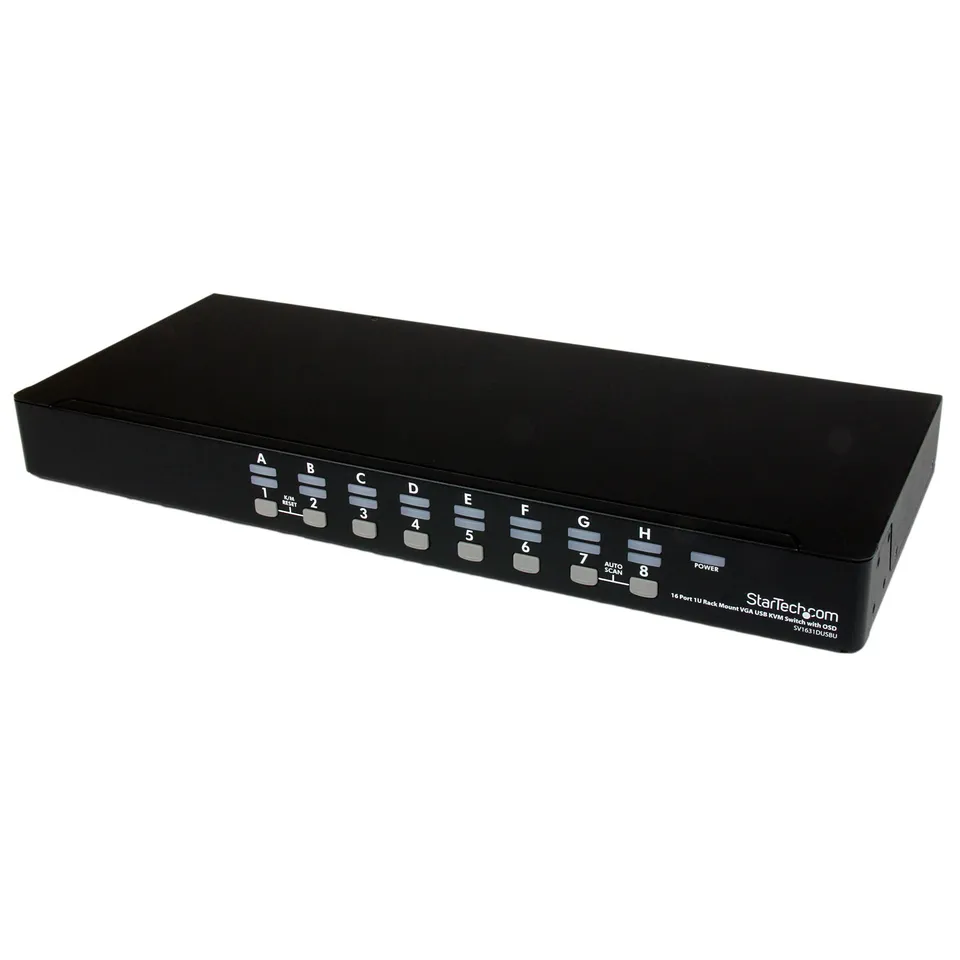 startech-com-sv1631dusbuk-commutateur-kvm-usb-16-ports-rack-1u-avec-osd-et-c-ble image 1