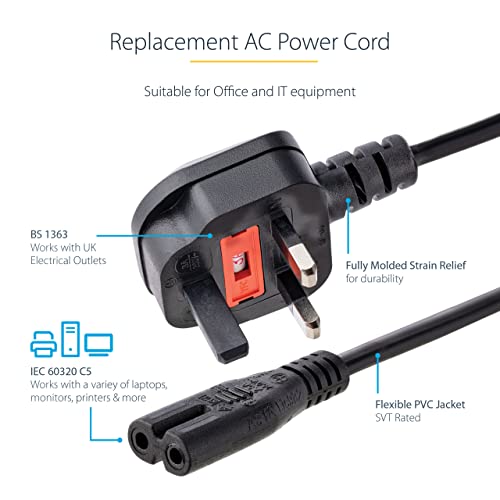 startech-com-c-ble-alimentation-portable-ru-bs-1363-vers-c7-1m-noir-pxtnb2suk1m image 6