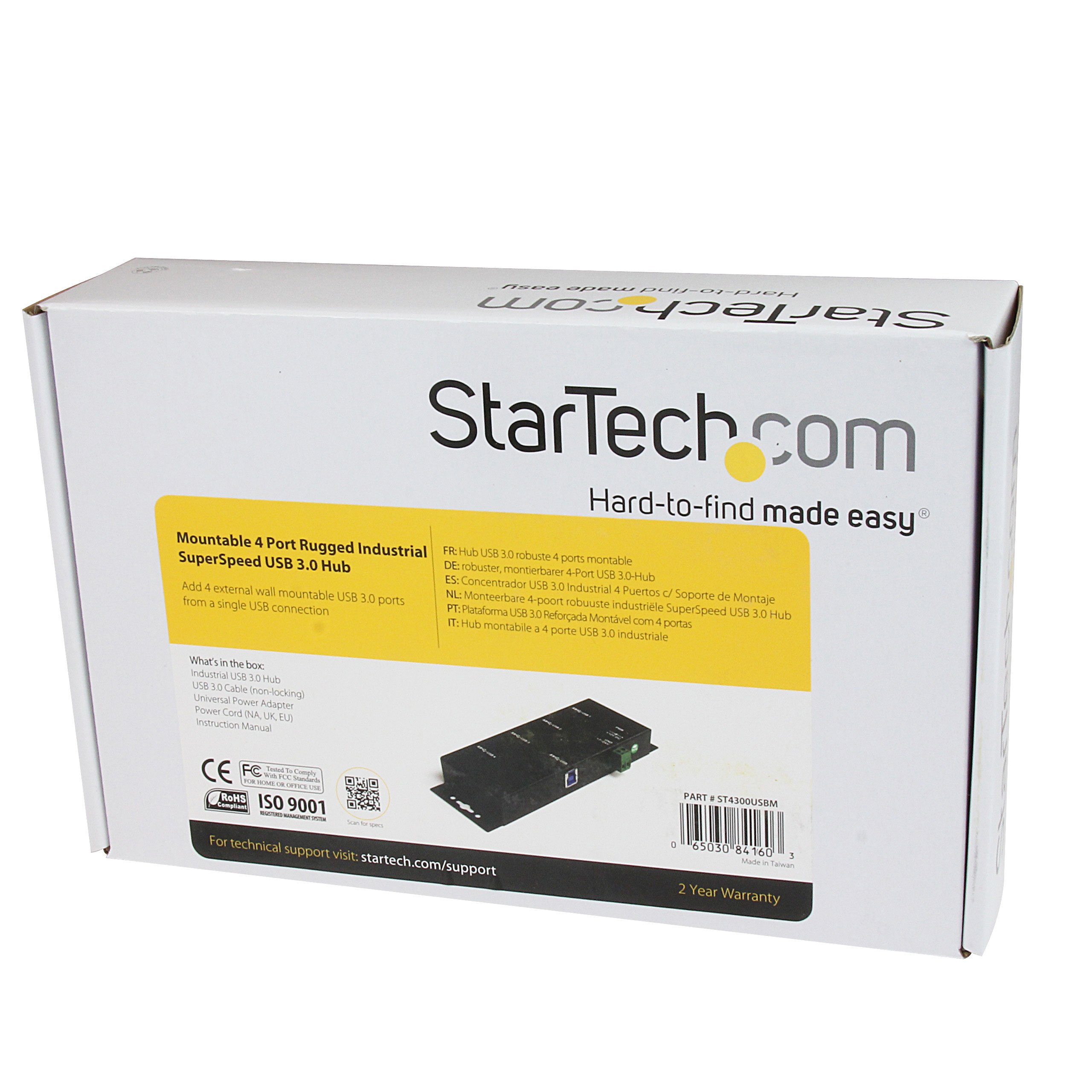 startech-com-st4300usbm-hub-industriel-usb-3-0-4-ports-m-tal-montable image 7