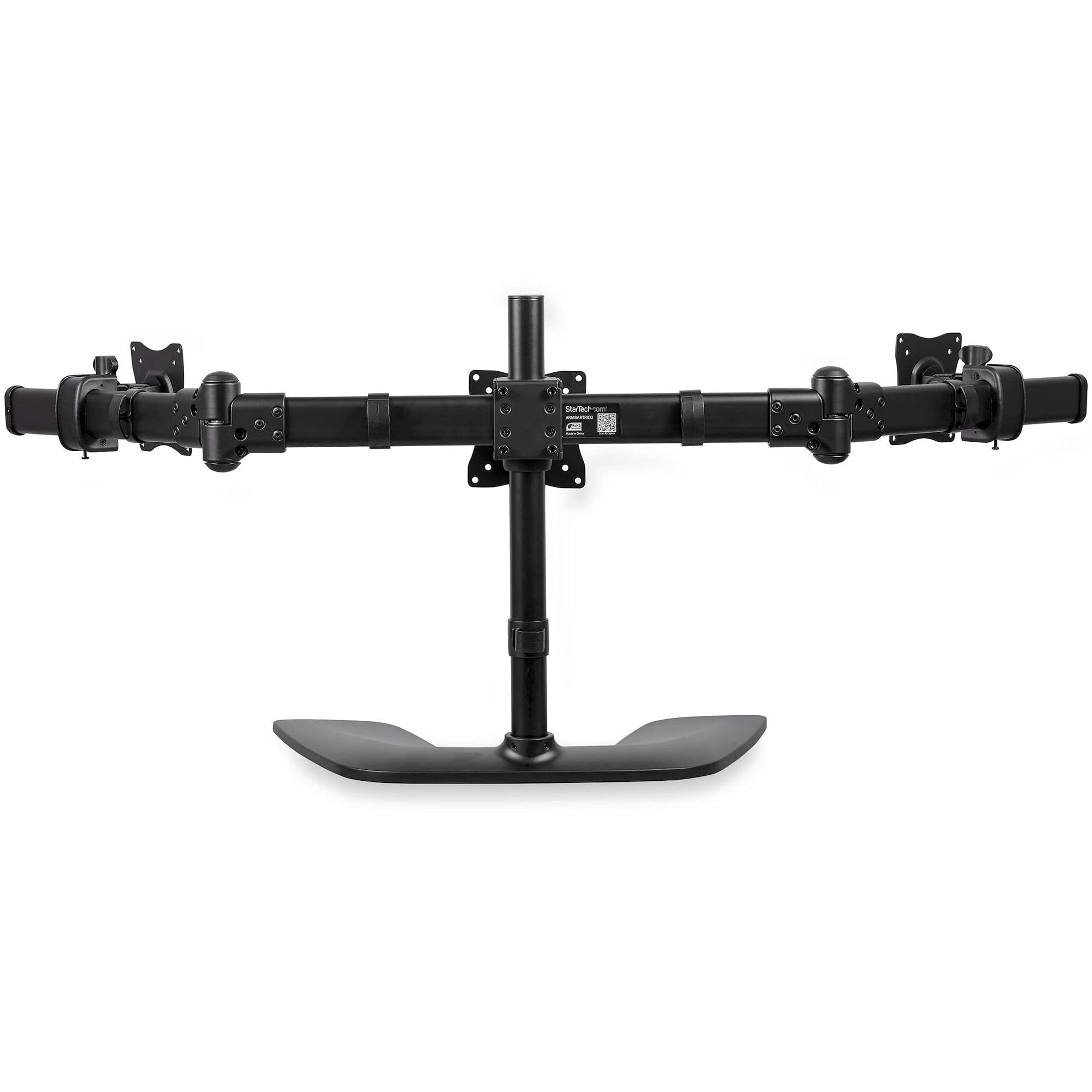 startech-com-armbartrio2-support-triple-cran-13-27-vesa-acier-noir image 3