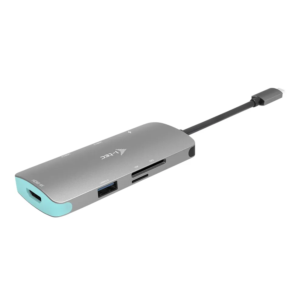 i-tec-nano-station-d-accueil-usb-c-m-tal-4k-hdmi-3x-usb-3-0-sd-microsd-pd-100w image 1
