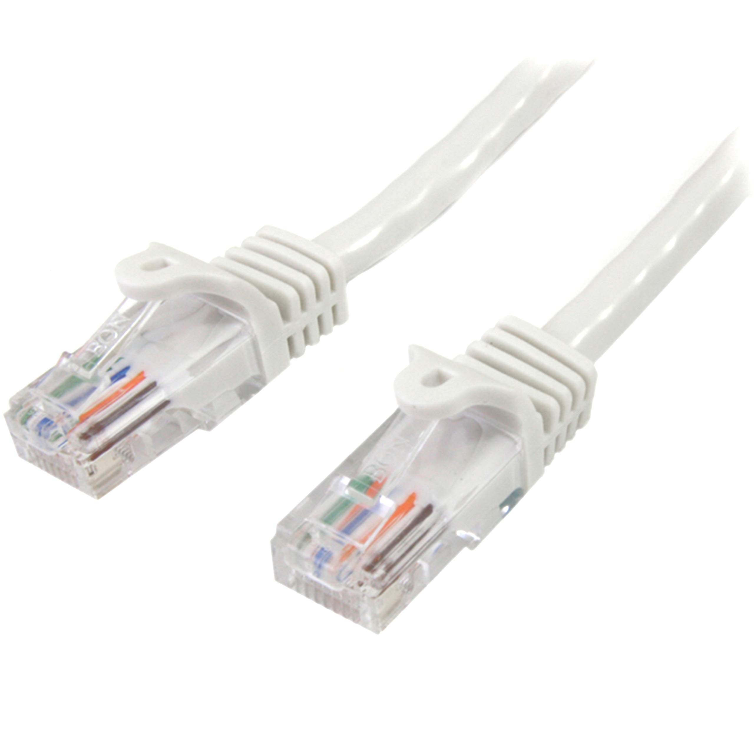 startech-c-ble-r-seau-cat5e-rj45-m-m-1-m-blanc-poe-anti-accroc-45pat1mwh image 1