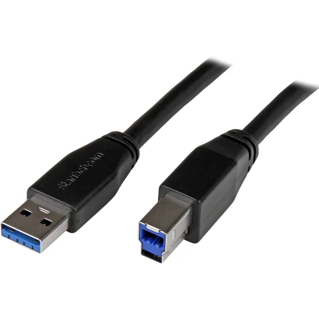 startech-com-c-ble-usb-3-0-actif-a-vers-b-10-m-noir-usb3sab10m image 1