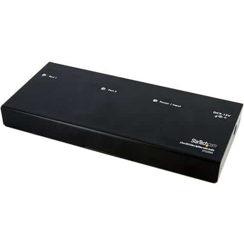 startech-com-r-partiteur-vid-o-dvi-2-ports-avec-audio-st122dvia-1920x1200 image 2