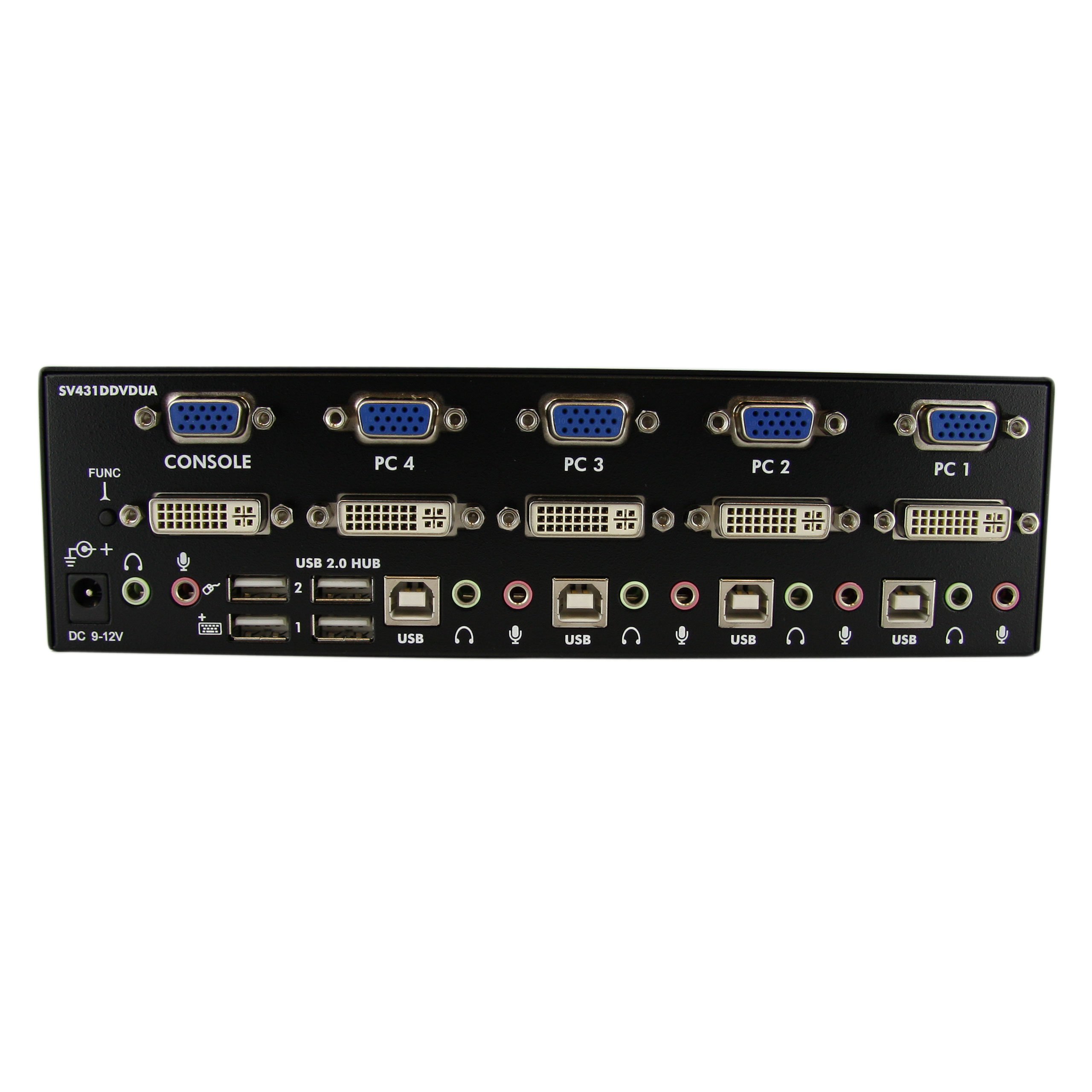 startech-com-switch-kvm-4-ports-double-cran-dvi-vga-avec-hub-usb-et-audio image 2