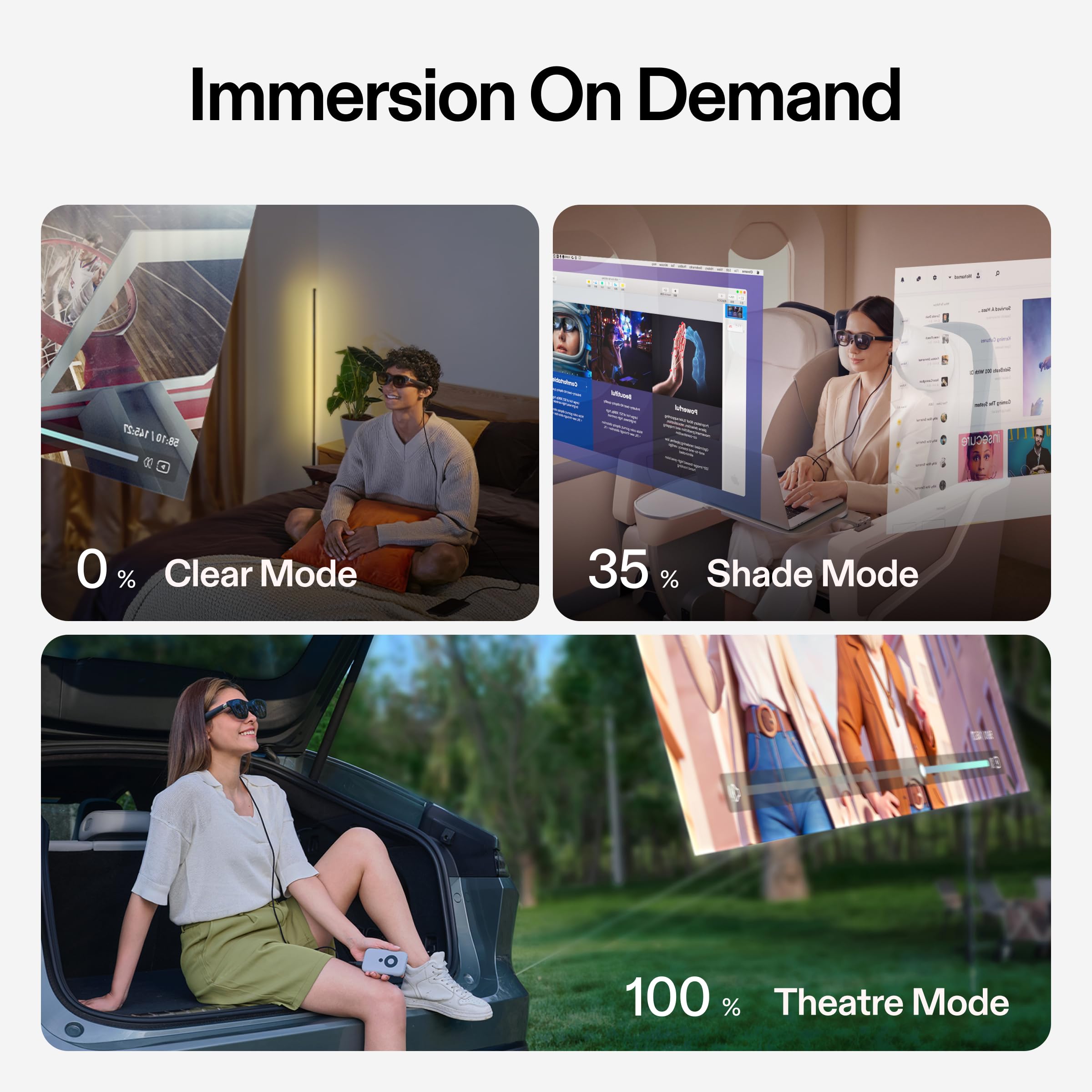 xreal-air-2-pro-lunettes-ar-1080p-120hz-75-g-avec-contr-le-d-immersion-3-niveaux image 5
