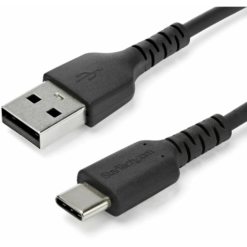 startech-com-c-ble-usb-a-vers-usb-c-1-m-3a-usb-2-0-robuste-noir image 1