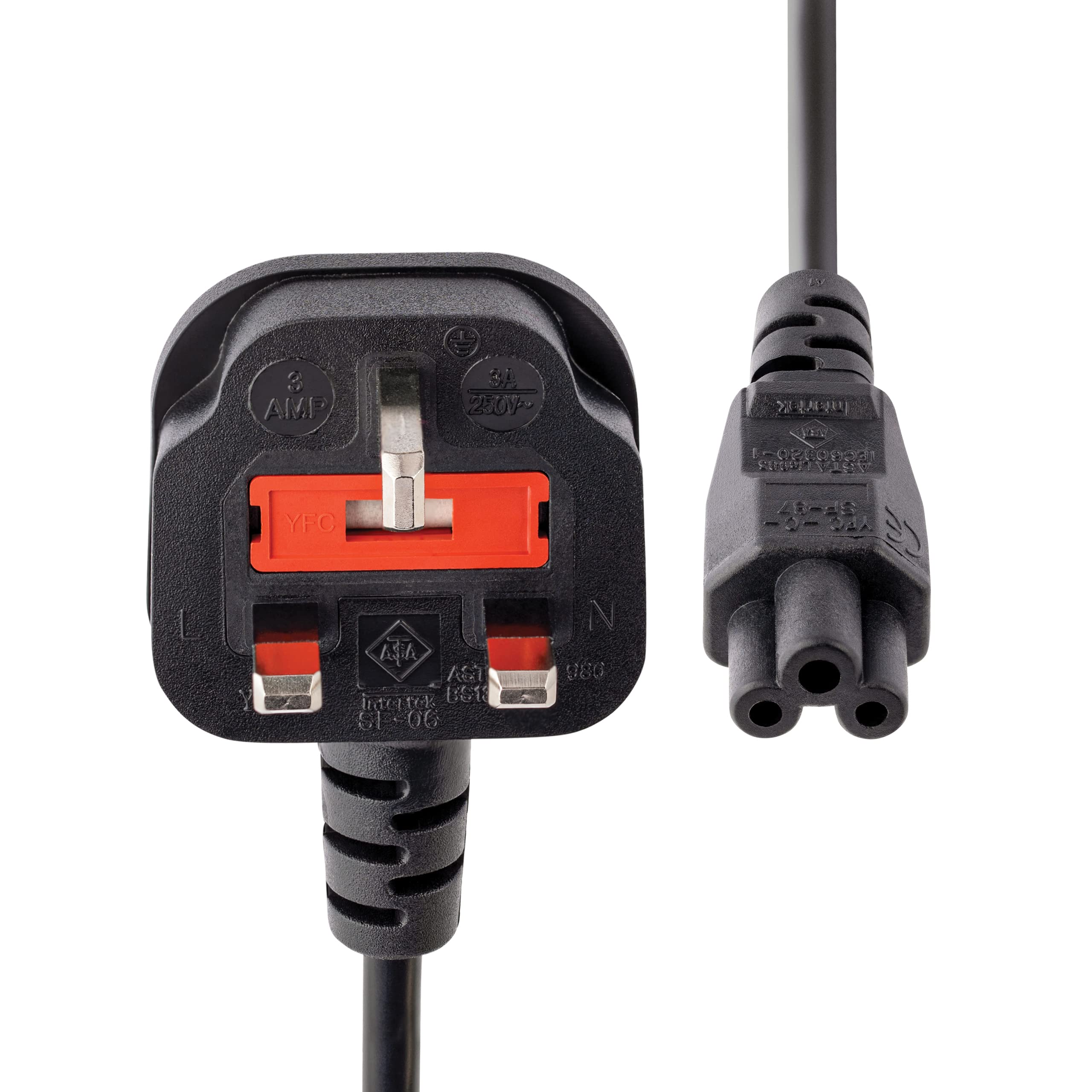 startech-com-pxtnb3suk1m-c-ble-alimentation-pc-portable-1-m-bs-1363-vers-c5 image 5
