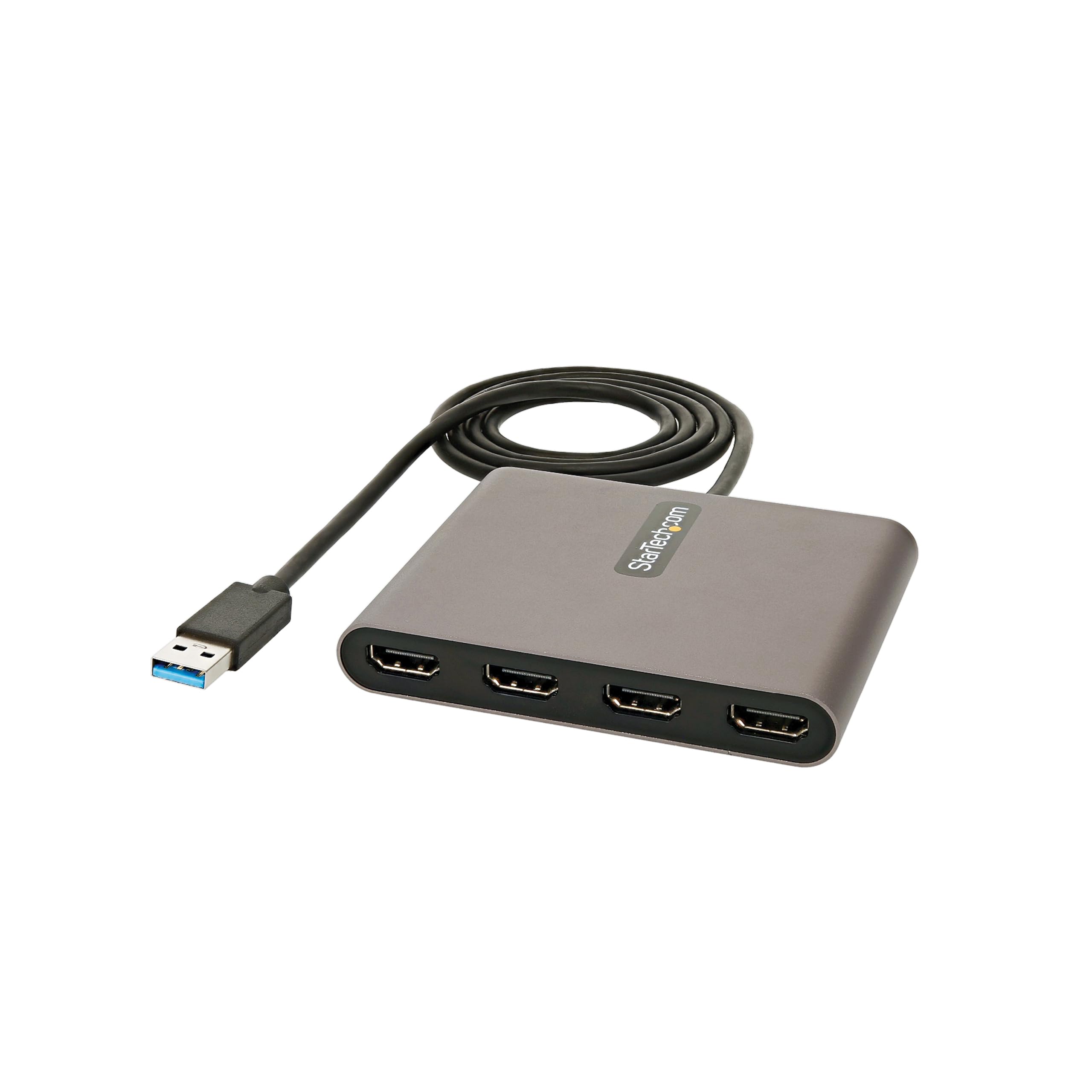 startech-com-adaptateur-usb-a-vers-4x-hdmi-1080p-60hz-1-m-bus image 1