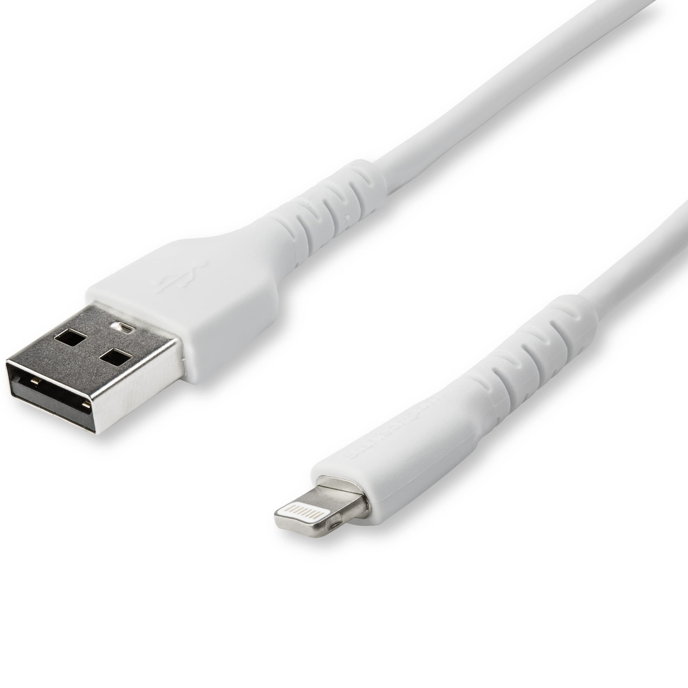 startech-com-pm1115xx-c-ble-lightning-vers-usb-renforc-kevlar-2-m-mfi-blanc image 2