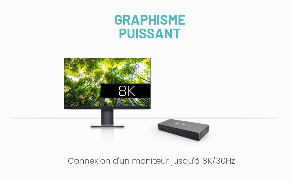 i-tec-station-d-accueil-thunderbolt-4-dual-display-96w-8k image 3