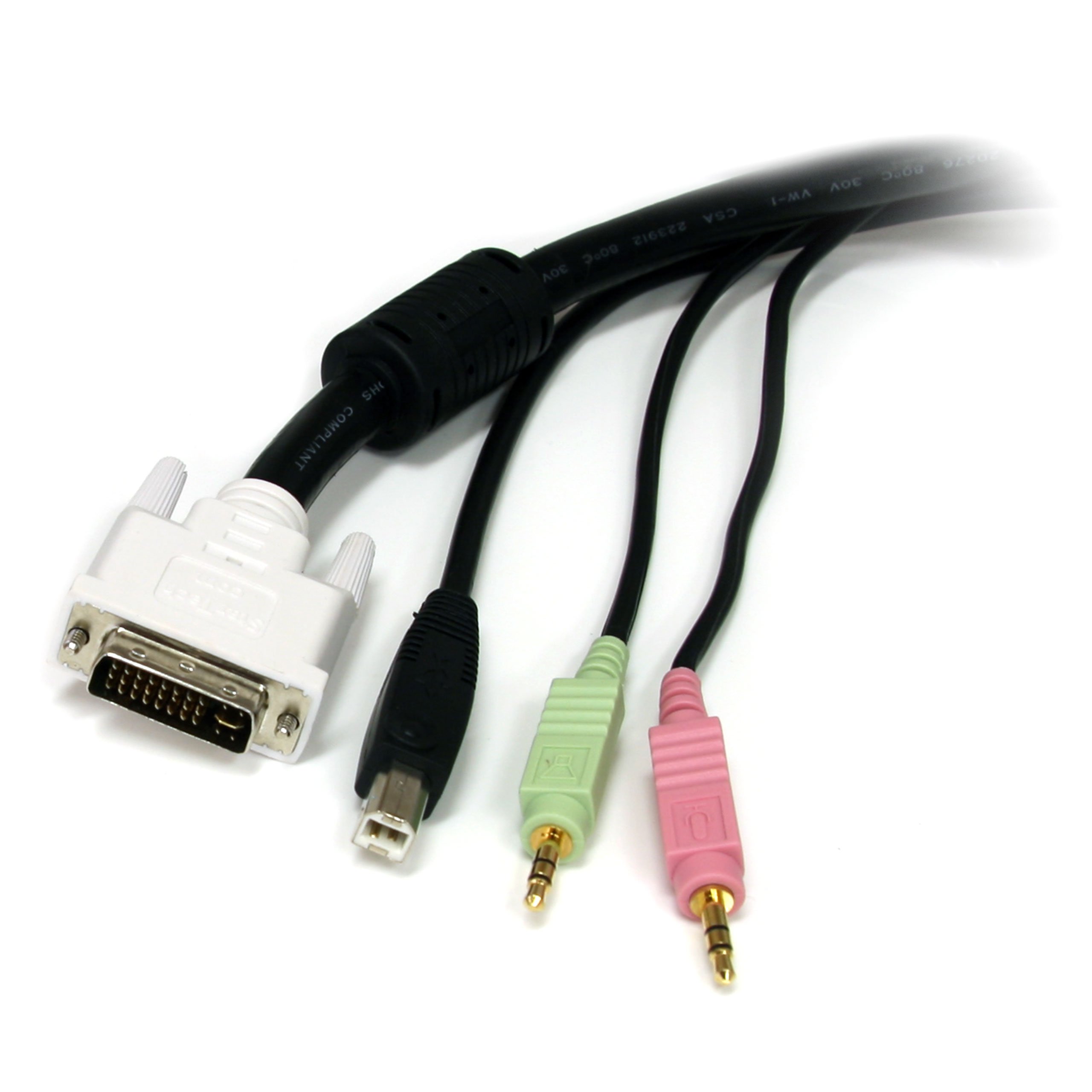 startech-com-usbdvi4n1a10-c-ble-kvm-usb-dvi-4-en-1-audio-micro-3m image 3