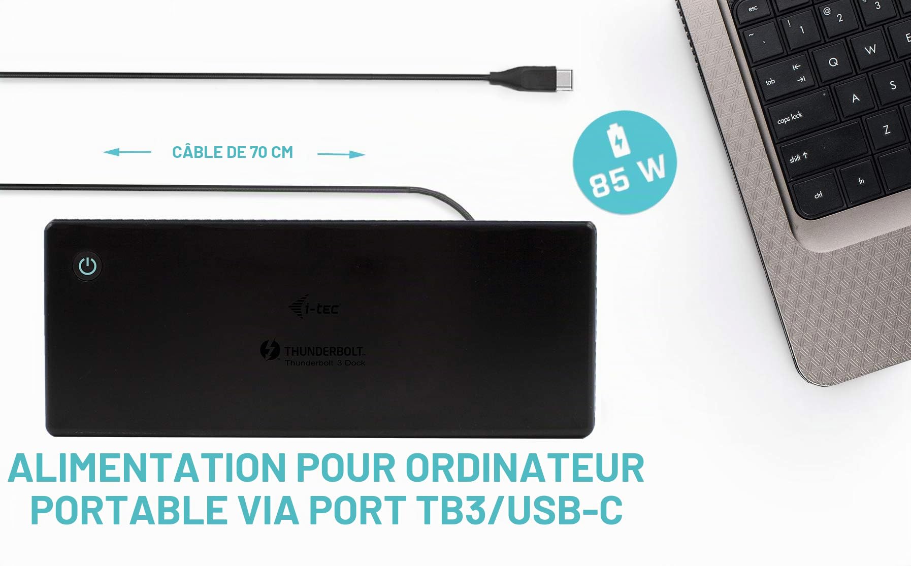 i-tec-station-accueil-thunderbolt-3-usb-c-double-4k-8k-85w image 5