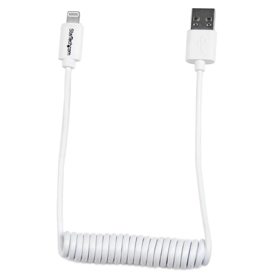 startech-com-usbclt60cmw-c-ble-lightning-vers-usb-spiral-60cm-blanc image 1