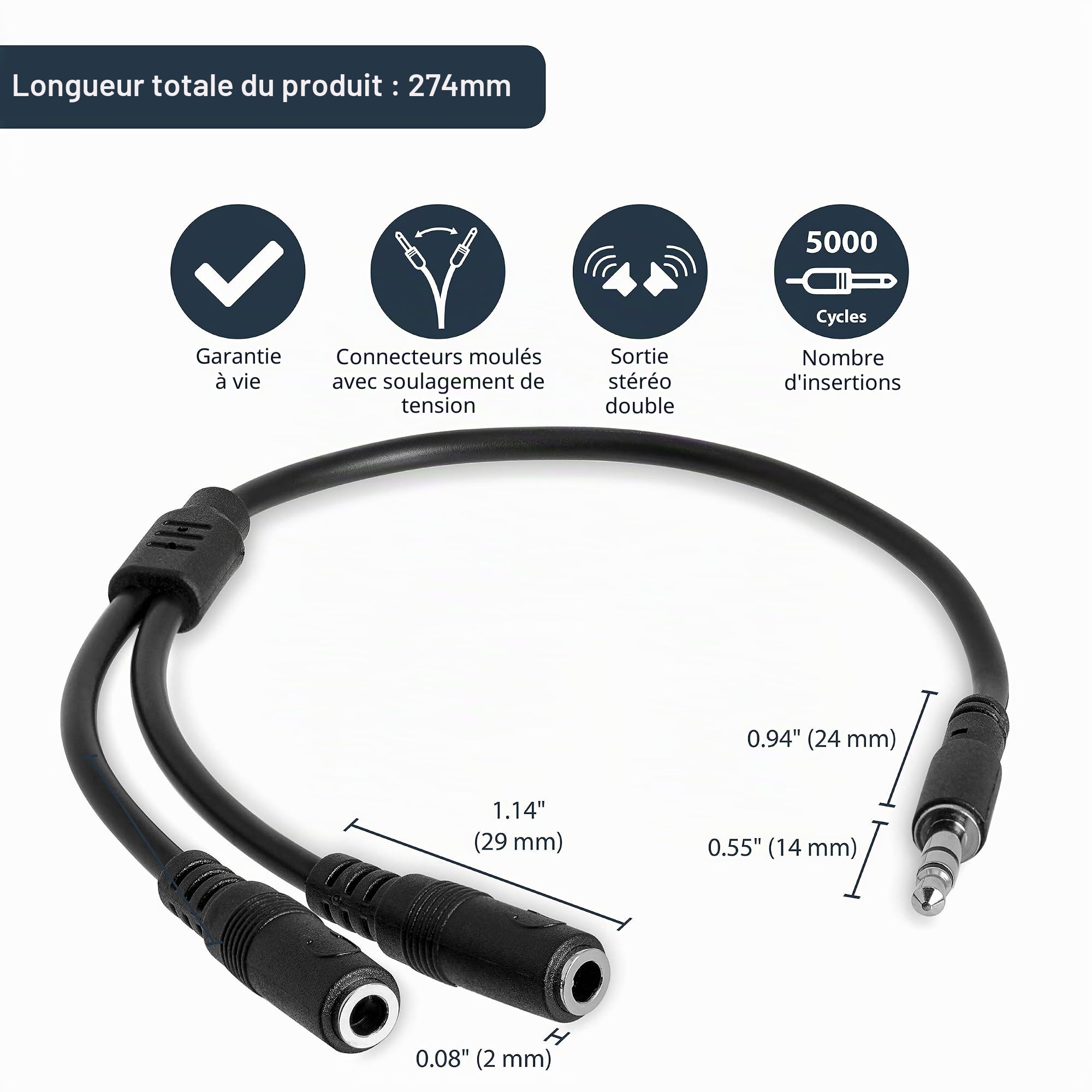 startech-com-c-ble-r-partiteur-st-r-o-slim-3-5-mm-m-le-vers-2x-femelle image 3