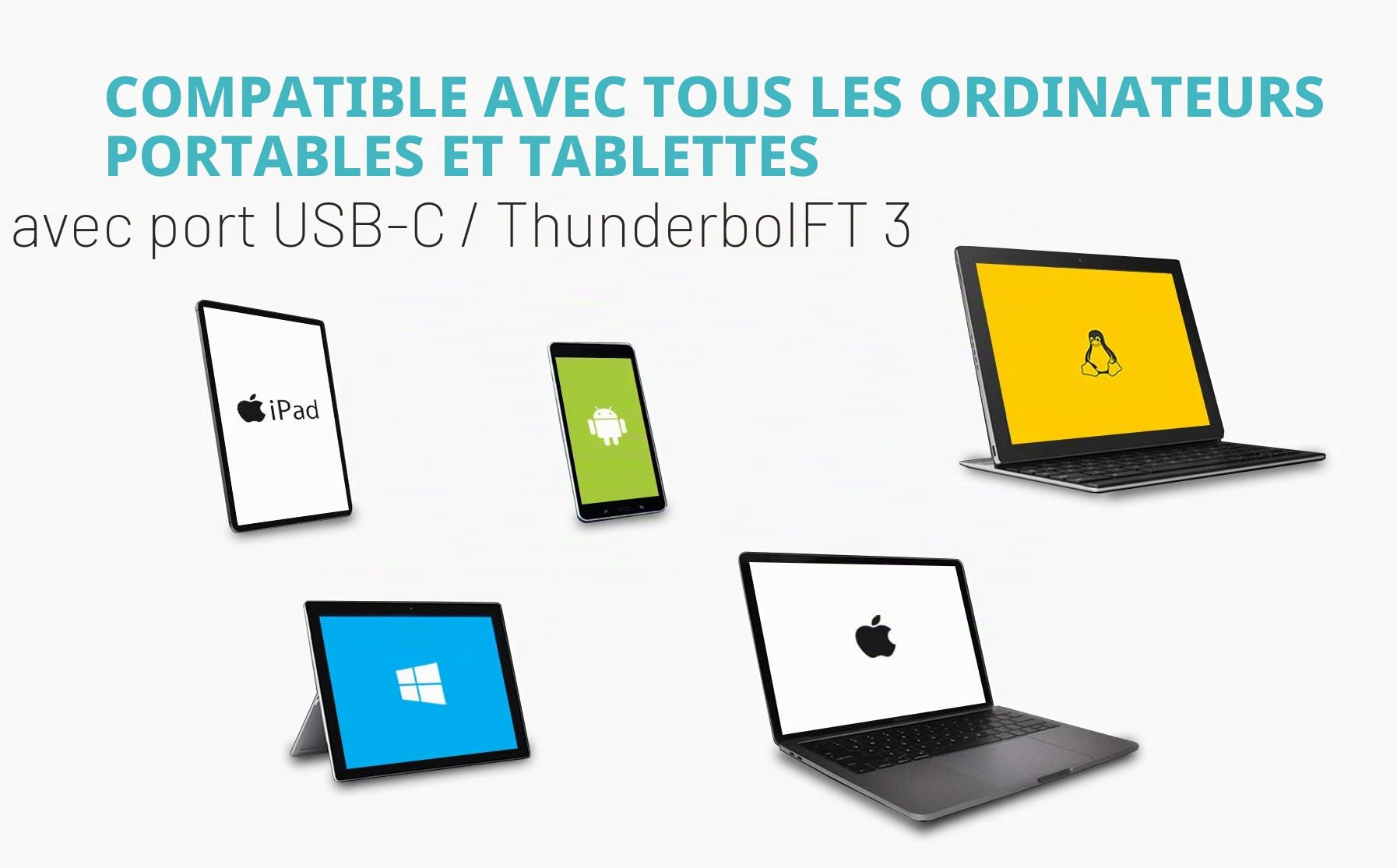 i-tec-usb-c-triple-4k-station-d-accueil-2x-displayport-hdmi-ethernet-85w image 3