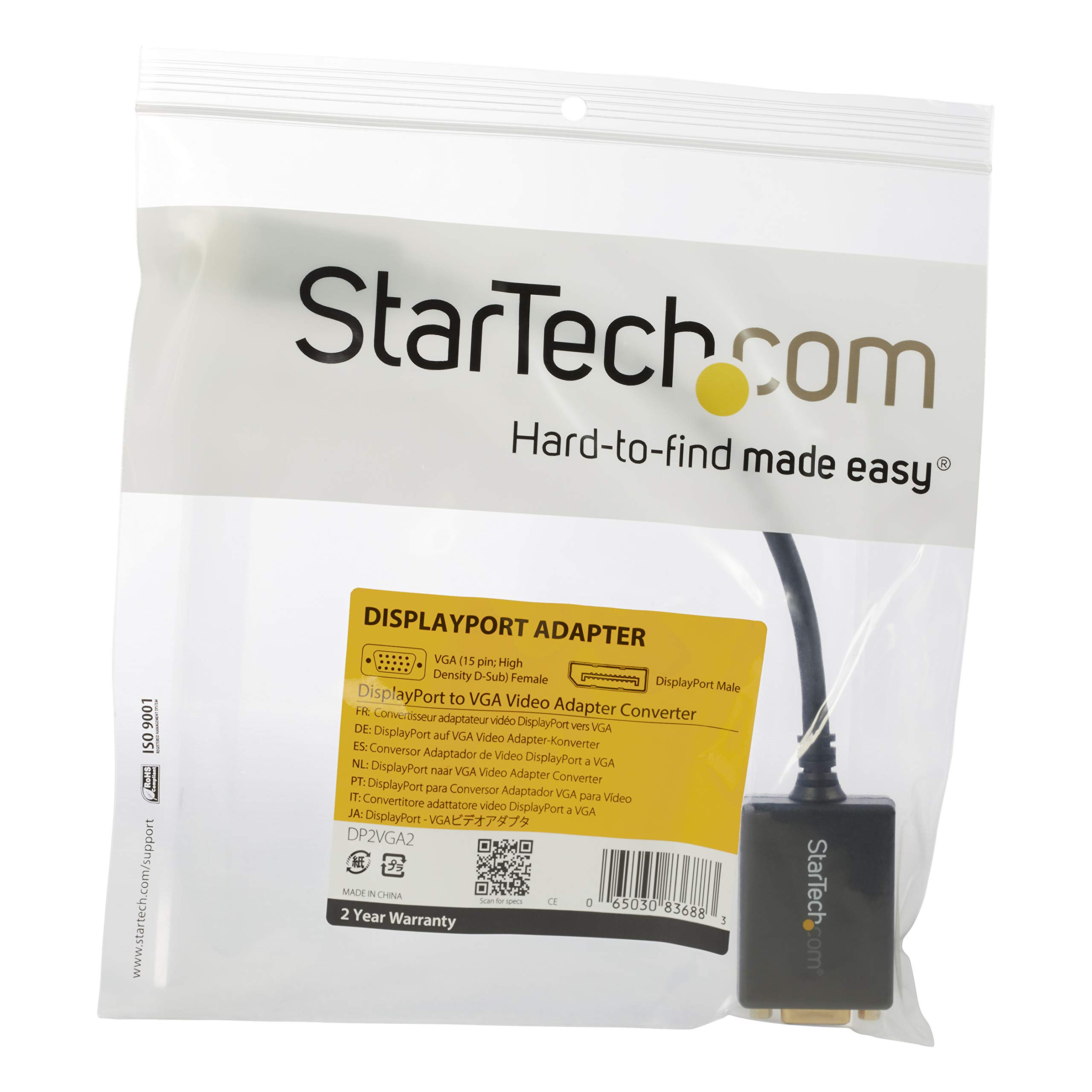startech-com-dp2vga2-adaptateur-displayport-vers-vga-actif-1080p image 6