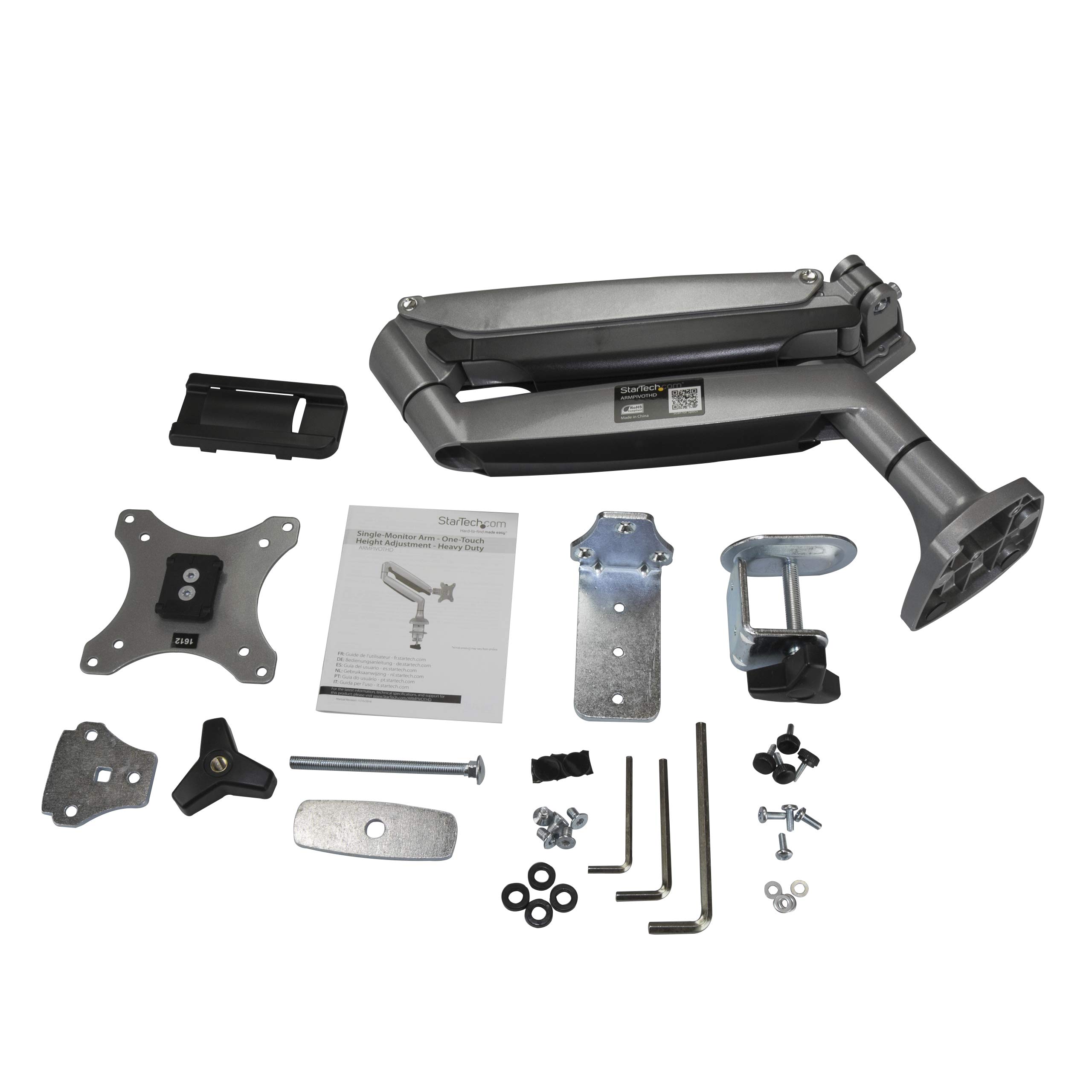 startech-com-armpivothd-bras-de-bureau-cran-jusqu-32-9kg-argent image 5