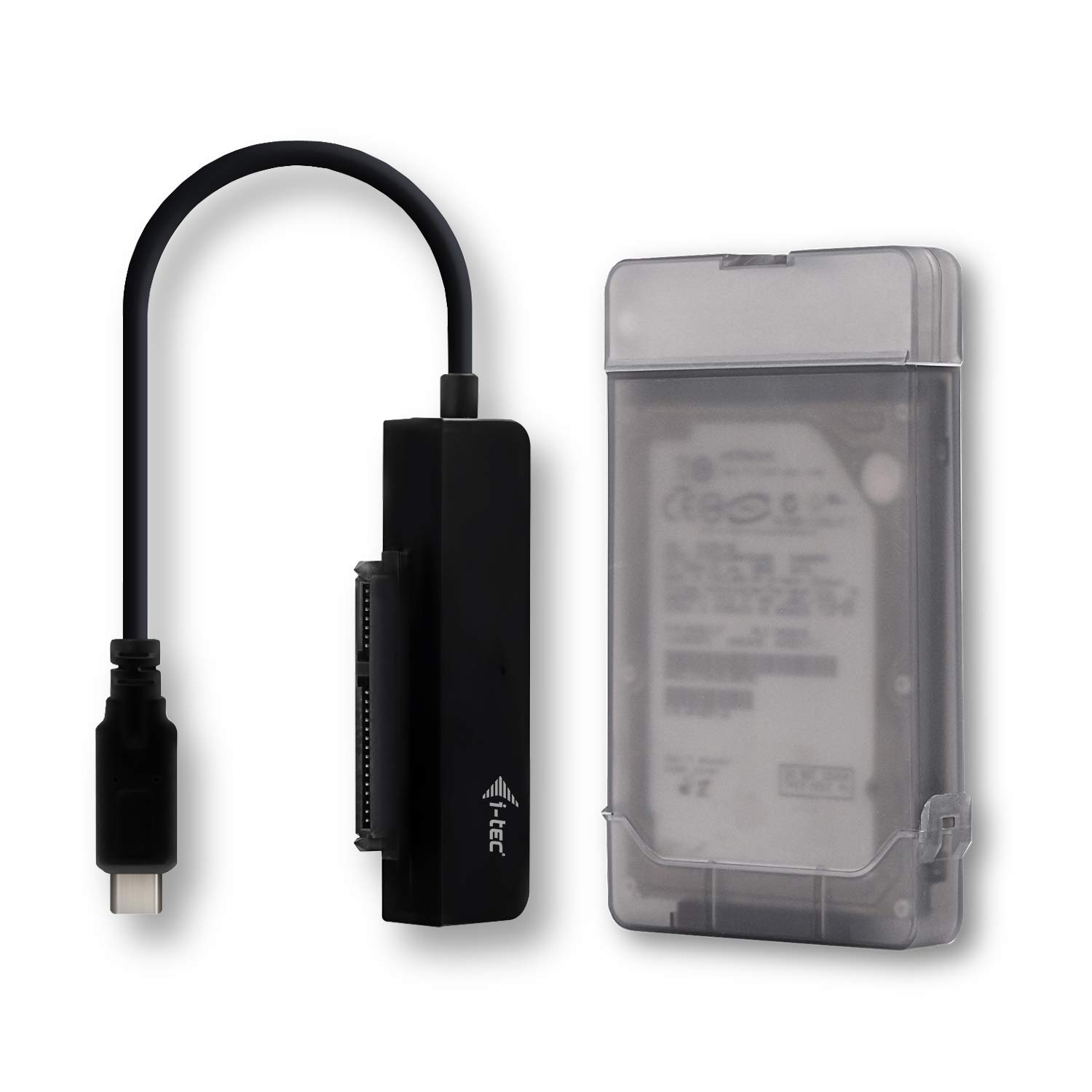 i-tec-c31mysafeu313-protection-pour-disque-dur-usb-usb-c-vers-sata-ii-noir-gris image 4