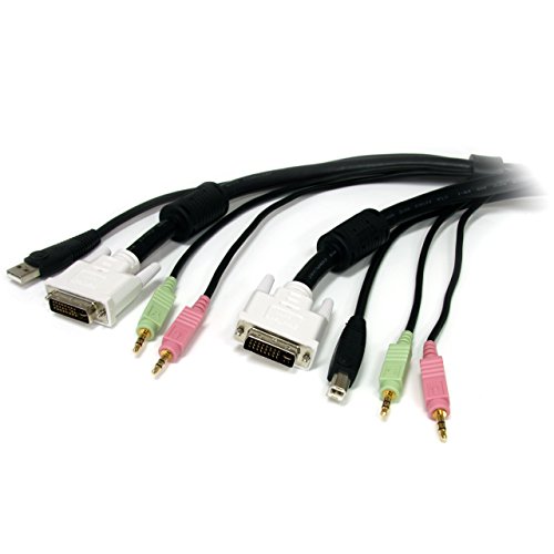 startech-com-usbdvi4n1a10-c-ble-kvm-usb-dvi-4-en-1-audio-micro-3m image 5