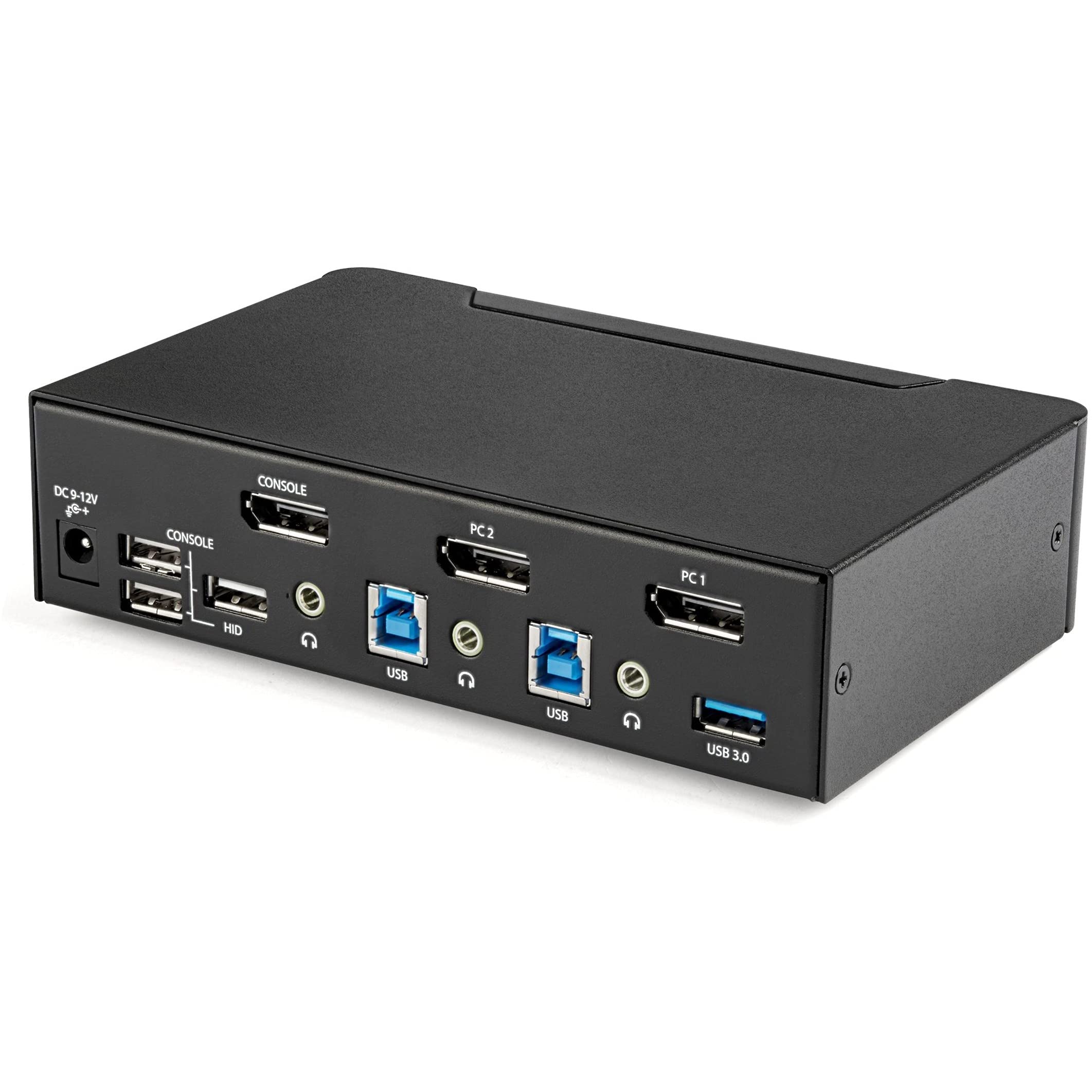 startech-com-st12mhdlan-series-switch-kvm-displayport-2-ports-4k-60hz-avec-hub-u image 4