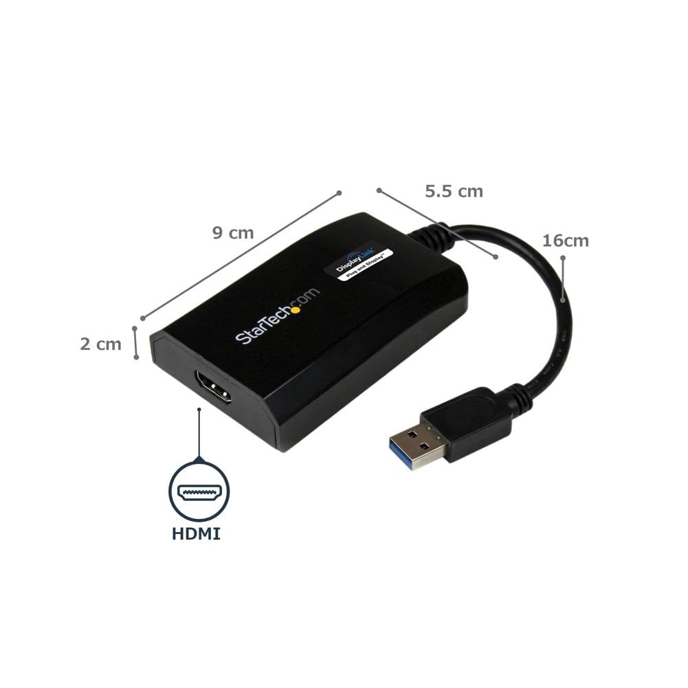 startech-com-usb32hdpro-carte-graphique-externe-usb-3-0-vers-hdmi-1080p-displayl image 2