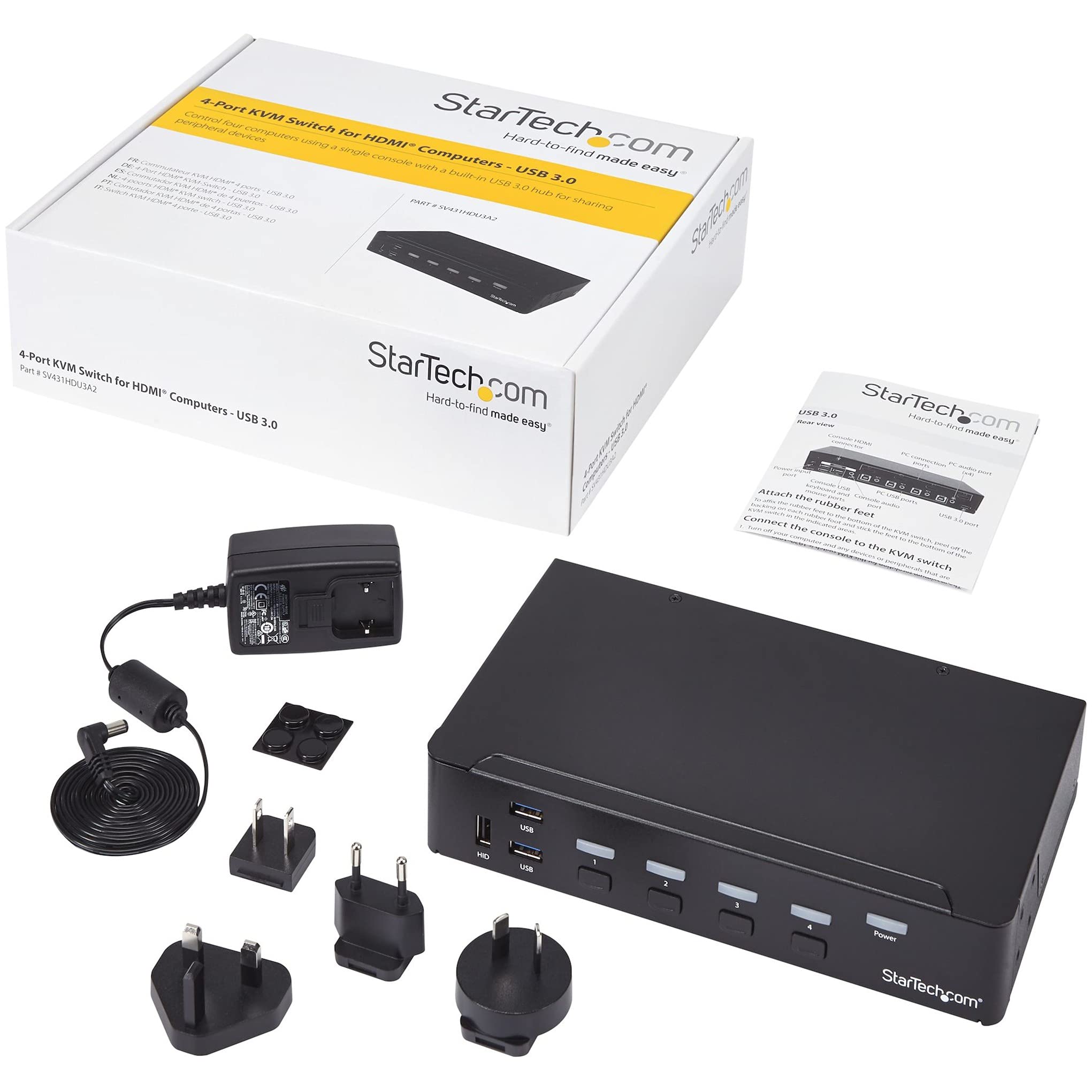 startech-com-commutateur-kvm-hdmi-4-ports-1080p-hub-usb-3-0 image 6