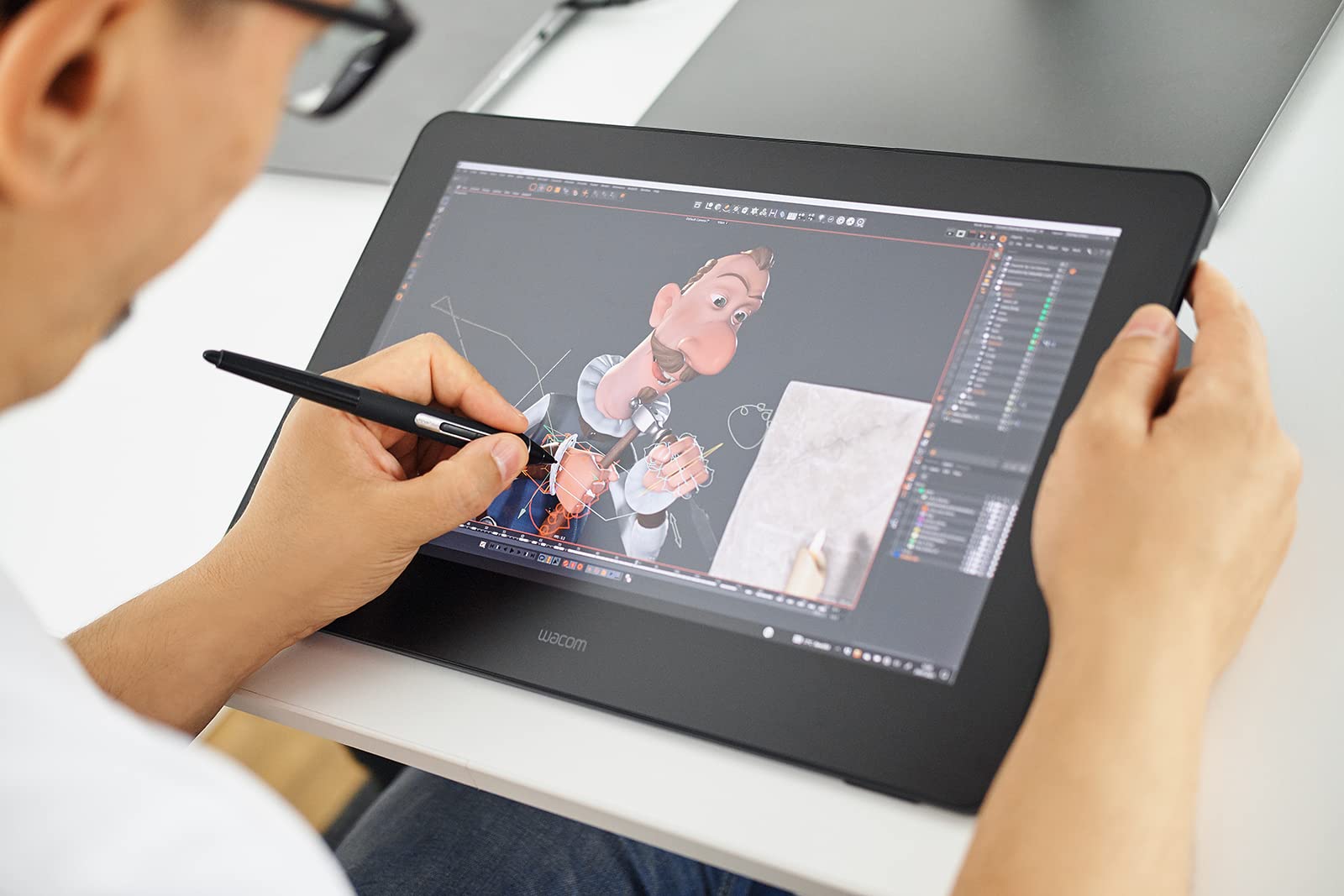 wacom-cintiq-pro-16-tablette-graphique-15-6-4k-multi-tactile-adobe-rgb-pro-pen-2 image 8