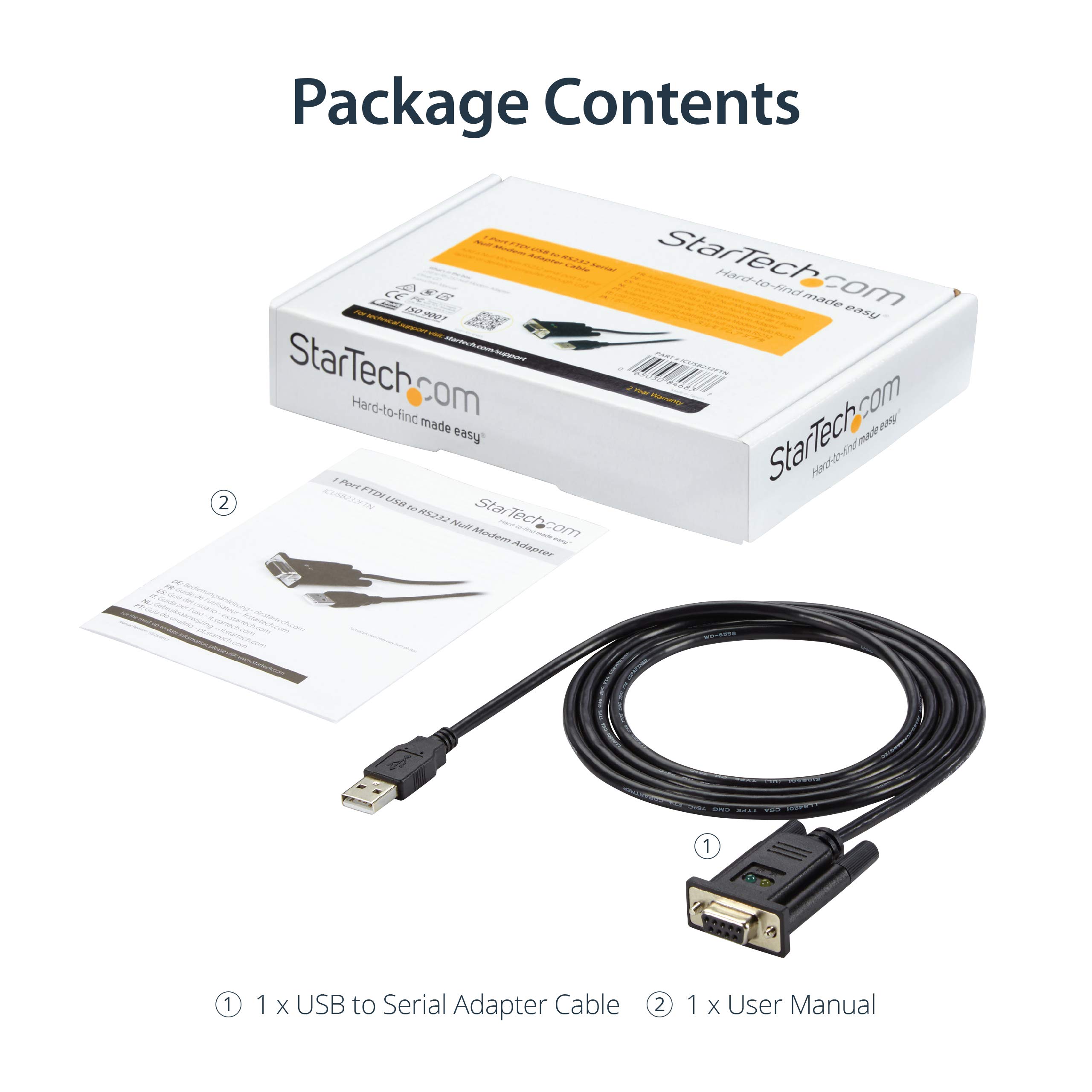 startech-com-icusb232ftn-adaptateur-usb-vers-s-rie-rs232-null-modem-1-8m-ftdi image 5