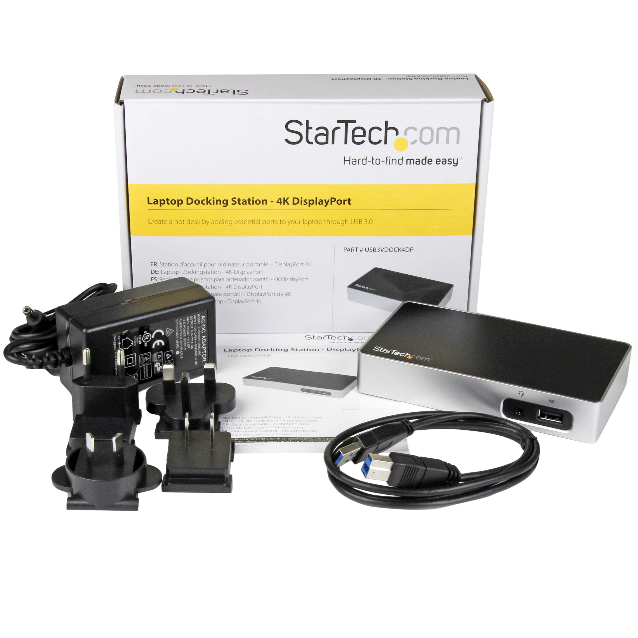 startech-com-usb3vdock4dp-station-d-accueil-usb-3-0-universelle-displayport-4k-p image 7