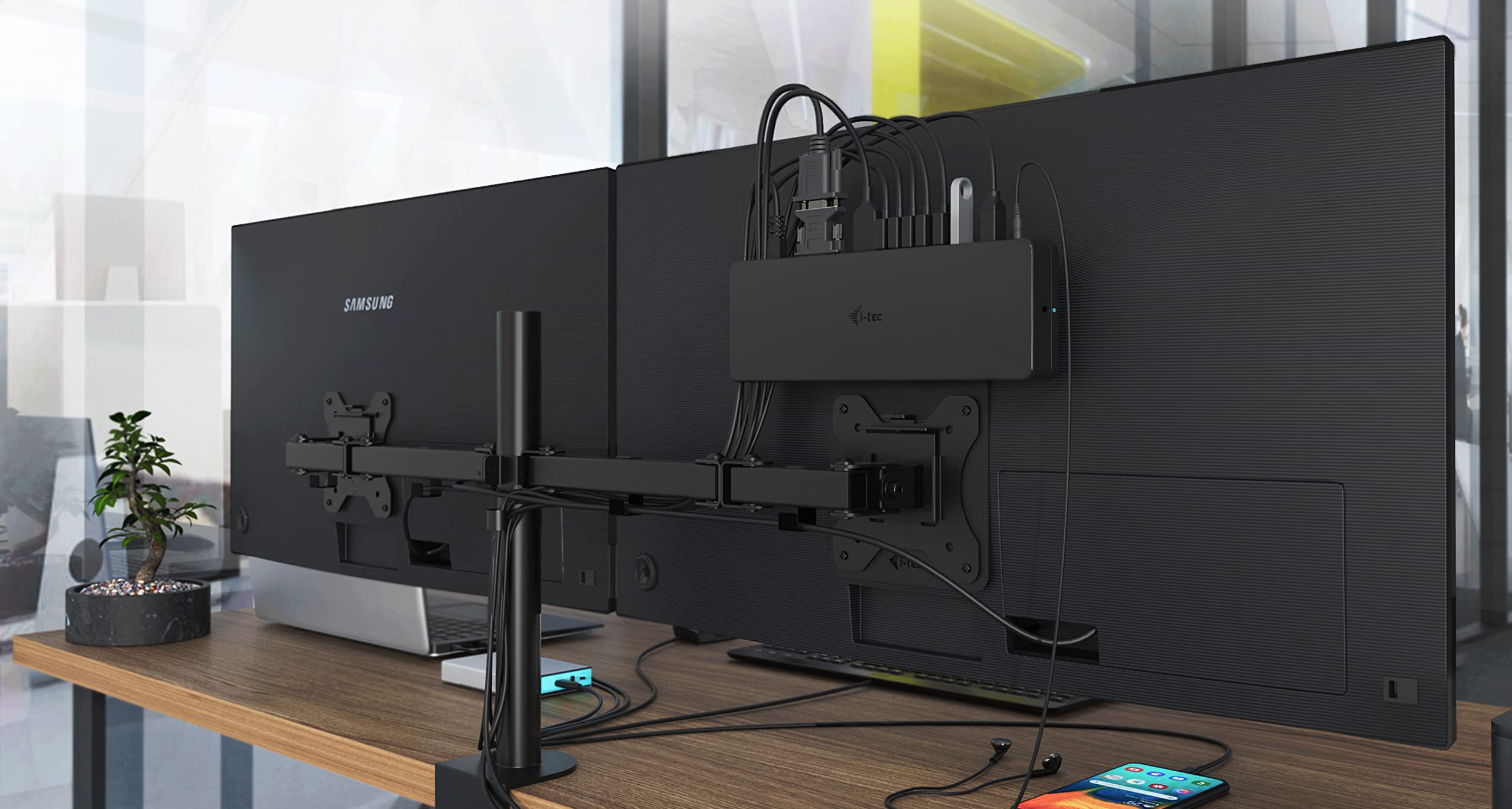 i-tec-station-d-accueil-usb-3-0-usb-c-double-cran-hdmi-dvi-vga-lan-solomon image 8