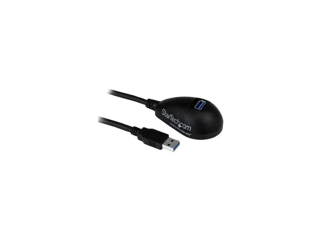 startech-com-usb3sext5dkb-rallonge-usb-5-gbps-1-5-m-usb-a-m-le-femelle-noire image 1