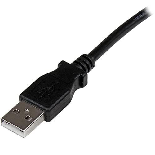 startech-com-c-ble-usb-2-0-usb-a-vers-usb-b-coud-droite-m-m-1-m-noir-usba-b1mr image 5