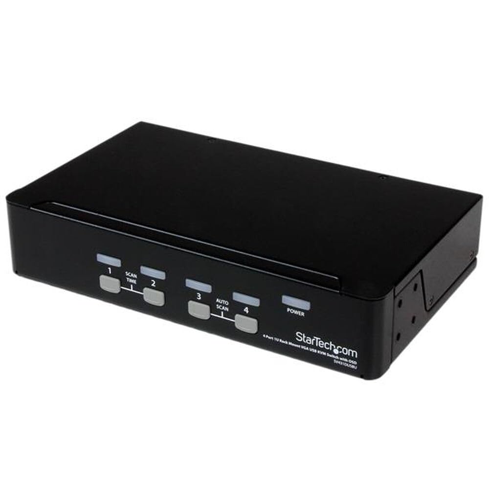 startech-com-commutateur-kvm-4-ports-vga-usb-avec-montage-en-rack-et-osd-sv431du image 1