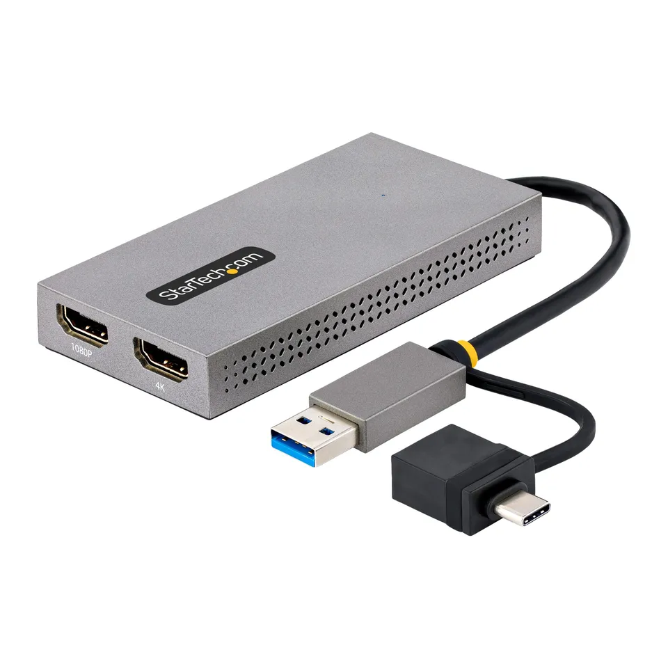 startech-com-convertisseur-usb-3-0-a-c-vers-double-hdmi-4k30-1080p image 1