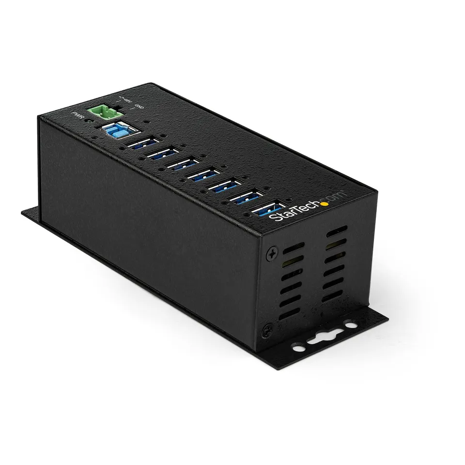 startech-com-hub-industriel-usb-3-0-7-ports-5gbps-hb30a7ame-m-tal-esd image 1