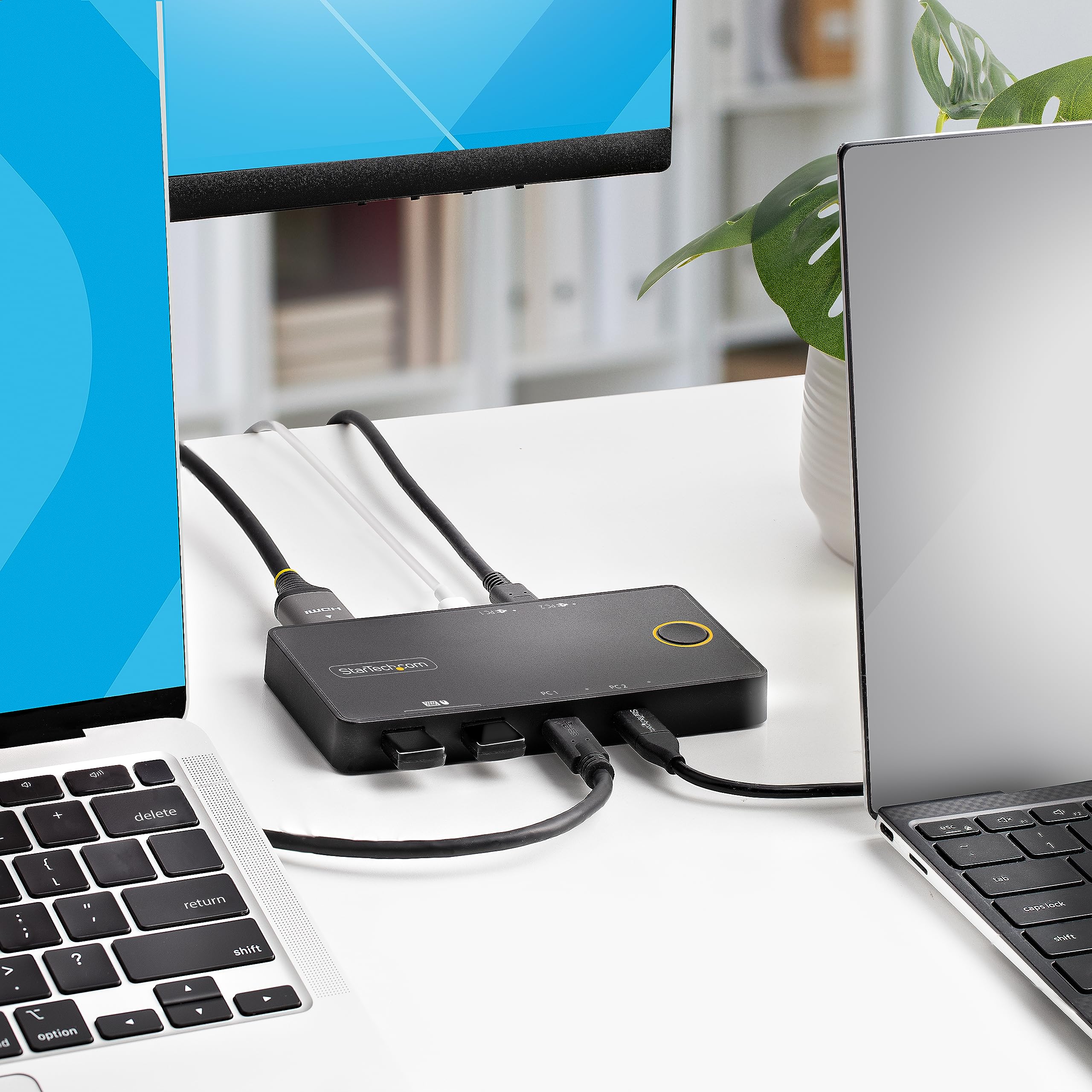 startech-com-commutateur-kvm-usb-c-2-ports-hdmi-4k-60hz-pd-100w-aliment-par-bus image 8
