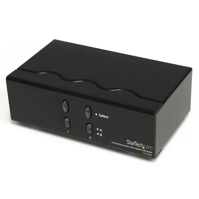 startech-com-st222mxa-commutateur-matrice-vid-o-vga-2x2-avec-audio image 1