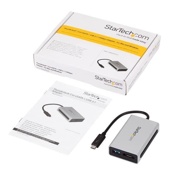 startech-com-tb3esatu31-adaptateur-thunderbolt-3-vers-esata-usb-3-1-10-gbps image 7
