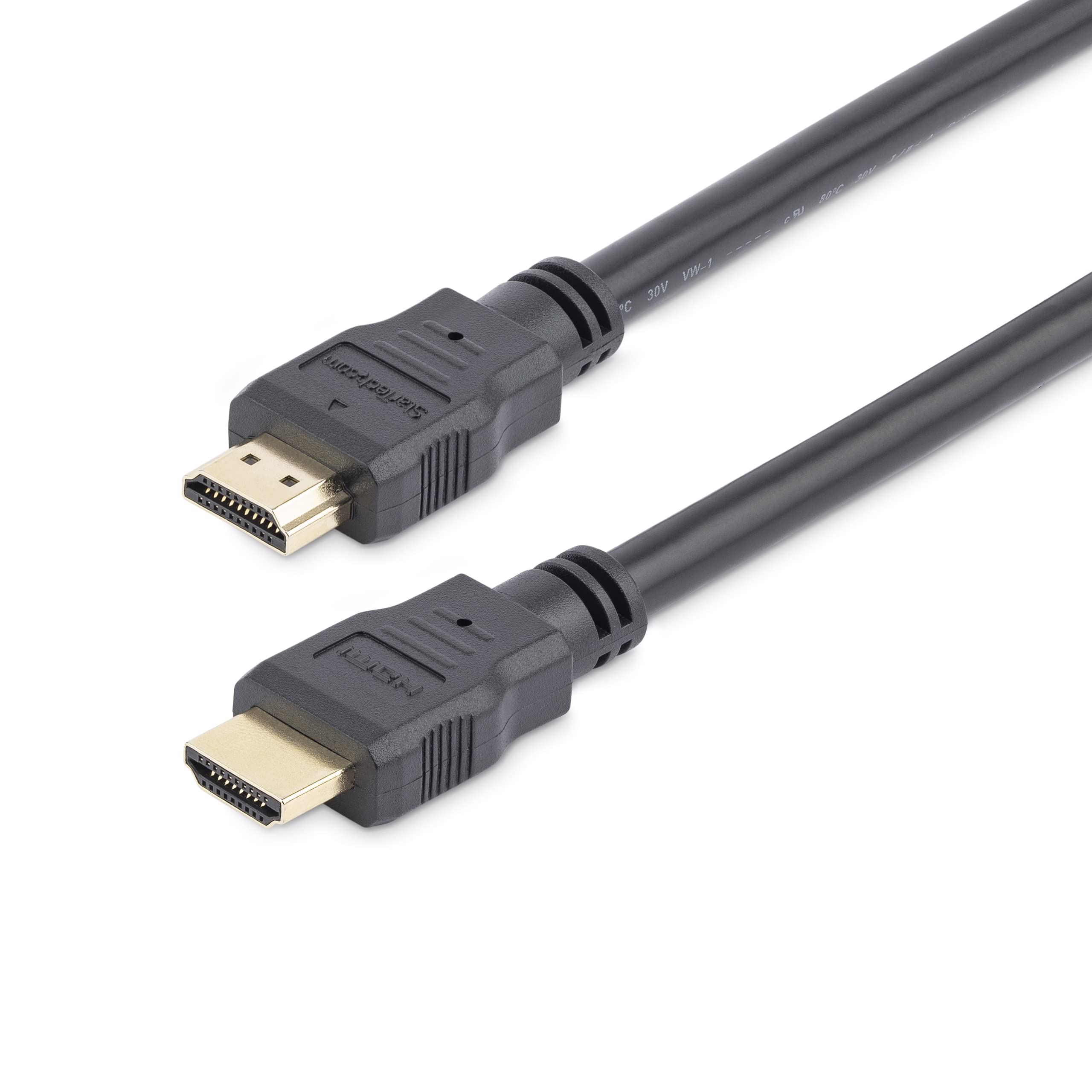 startech-com-hdmm30cm-c-ble-hdmi-court-30-cm-4k-30-hz-m-le-m-le-noir image 1