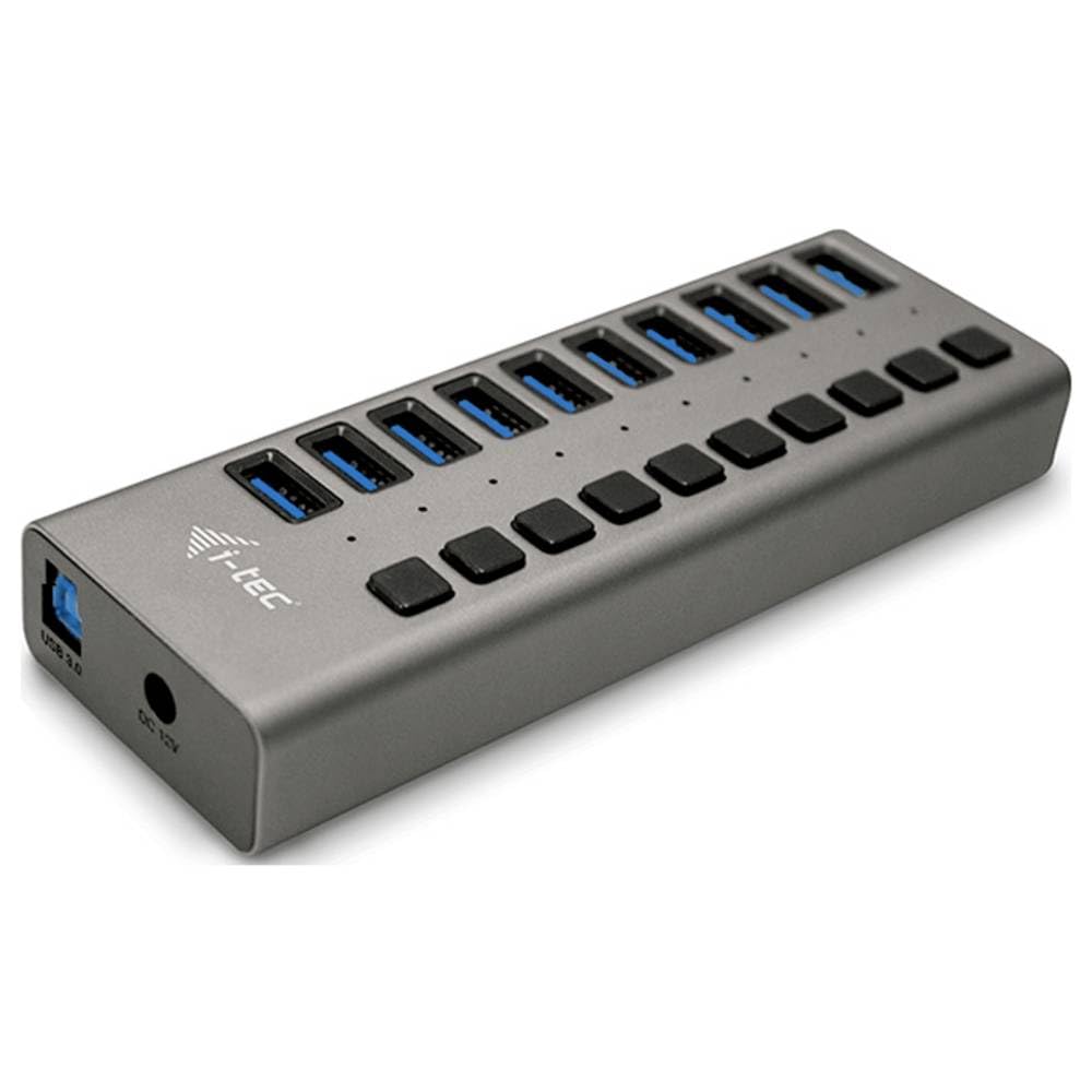 i-tec-hub-usb-3-0-aliment-7-ports-avec-interrupteurs-et-alimentation-36w image 3